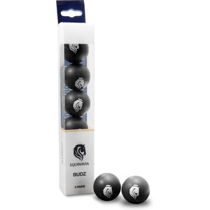 Equinavia BudZ Horse Ear Plugs, Black, 3 count