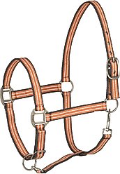 Horze Adepto Horse Halter, Coral Gold, Horse