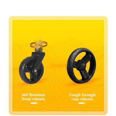 Show full view: BingoPaw Foldable Dog & Cat Stroller, Grey, Medium slide 6 of 11