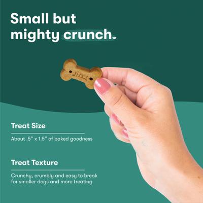 Show full view: Jinx Beef Bone Broth Mini Biscuits Crunchy Dog Treats, 32-oz bag slide 8 of 10
