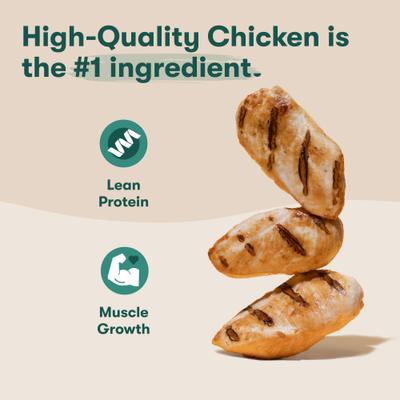 Show full view: Jinx Chicken & Bacon Layers Jerky Dog Treats, 15-oz bag slide 3 of 11