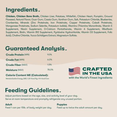 Show full view: Jinx Chicken & Salmon Variety Pack Wet Dog Food, 13-oz can, case of 12 slide 9 of 11