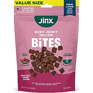 Jinx Beef Bites Jerky Dog Treats, 15-oz bag