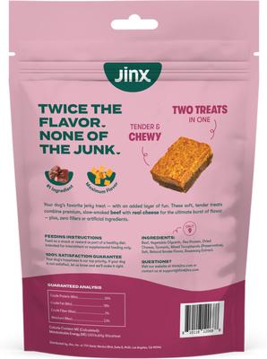 Show full view: Jinx Beef & Cheese Layers Jerky Dog Treats, 15-oz bag slide 10 of 11