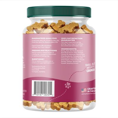 Show full view: Jinx Beef Bone Broth Mini Biscuits Crunchy Dog Treats, 32-oz bag slide 9 of 10