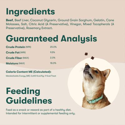 Show full view: Jinx Beef Bites Jerky Dog Treats, 15-oz bag slide 7 of 11