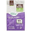 Nature's Logic 100% Natural Feline Rabbit Meal Feast All Life Stages Dry Cat Food, 3.3-lb bag