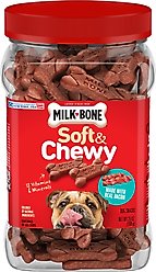 Milk-Bone Real Bacon Soft & Chewy Dog Treats, 25-oz canister