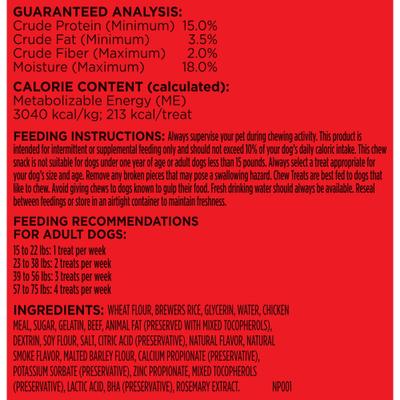 Show full view: Milk-Bone Comfort Chews Real Beef Dog Treats, 16 count slide 8 of 11