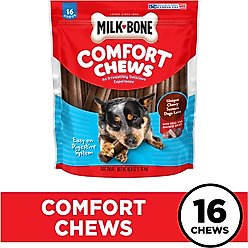 Milk-Bone Comfort Chews Real Beef Dog Treats, 16 count slide 2 of 8