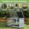 Show in main carousel: Coziwow Indoor/Outdoor Wooden Rabbit Hutch with Wheels, Grey slide 4 of 10