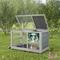 Show in main carousel: Coziwow Indoor/Outdoor Wooden Rabbit Hutch with Wheels, Grey slide 7 of 10
