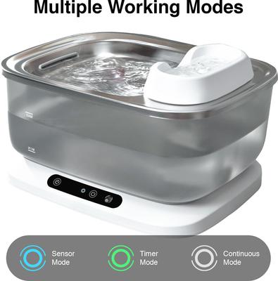 Show full view: INSTACHEW H2Fresh Max Dog & Cat Fountain, Grey, Large: 7-L slide 4 of 6