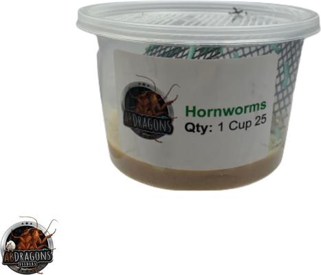 Show full view: ABDragons Live Hornworms Reptile, Bird, Fish & Small Pet Food, 25 count slide 5 of 8