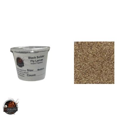 Show full view: ABDragons Live Black Soldier Flies Larvae Reptile, Bird, Fish & Small Pet Food, Small, 250 count slide 2 of 2