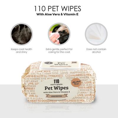Show full view: Precious Tails Aloe & Vitamin E Dog Grooming Wipes, Unscented, 110 count slide 5 of 7