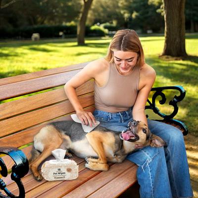 Show full view: Precious Tails Aloe & Vitamin E Dog Grooming Wipes, Unscented, 110 count slide 2 of 7