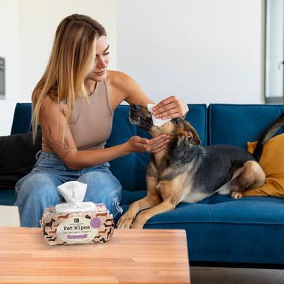 Show full view: Precious Tails Cleaning & Deodorizing Dog Grooming Wipes, Unscented, 110 count slide 4 of 7