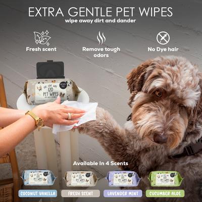 Show full view: Precious Tails Live. Love. Wash. Dog Grooming Wipes, Unscented, 120 count slide 6 of 6