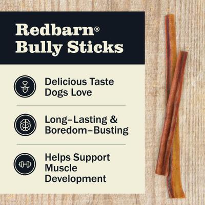 Show full view: Redbarn Naturals Bully Stick 12" Dog Treat, 2 count slide 3 of 10