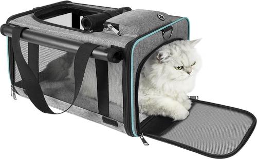 Show full view: Gapzer Airline Approved Dog & Cat Carrier Bag, Grey slide 8 of 8