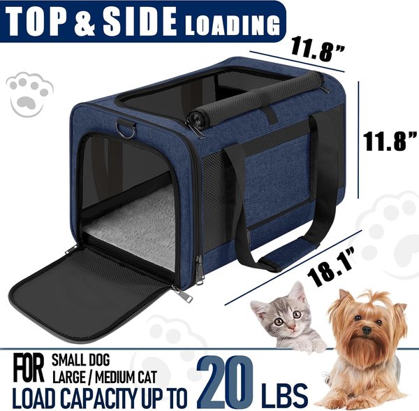 Gapzer Soft-Sided Collapsible Dog & Cat Carrier Bag