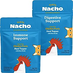 Made by Nacho Digestive Support Chicken Puree with Bone Broth + Immune Support Chicken Puree with Bone Broth Wet Cat Food Topper slide 1 of 9