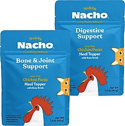 Made by Nacho Bone & Joint Support Chicken Puree with Bone Broth + Digestive Support Chicken Puree with Bone Broth Wet Cat Food Topper