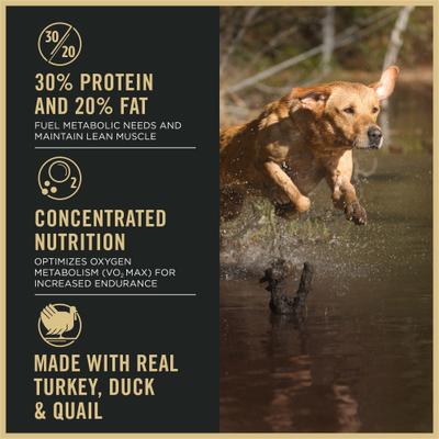 Show full view: Purina Pro Plan Sport Performance 30/20 Turkey, Duck & Quail Formula Dry Food + Greenies Regular Dental Dog Treats slide 5 of 9