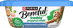 Purina Beneful Freshly Prepared Meals Roasted Turkey Medley with Wild Rice, Peas & Barley Wet Dog Food, 10-oz, case of 8