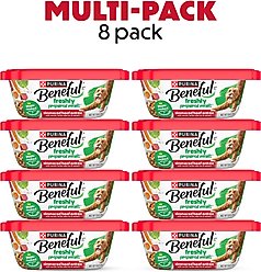 Purina Beneful Freshly Prepared Meals Simmered Beef Entree with Carrots, Barley, Wild Rice & Spinach Wet Dog Food, 10-oz, case of 8 slide 2 of 8