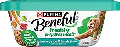 Purina Beneful Freshly Prepared Meals Savory Rice & Lamb Stew with Peas & Carrots Wet Dog Food, 10-oz, case of 8