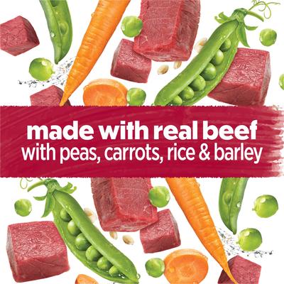 Show full view: Purina Beneful Freshly Prepared Meals Beef Stew with Peas, Carrots, Rice & Barley Wet Dog Food, 10-oz, case of 8 slide 6 of 11