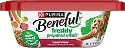 Purina Beneful Freshly Prepared Meals Beef Stew with Peas, Carrots, Rice & Barley Wet Dog Food, 10-oz, case of 8
