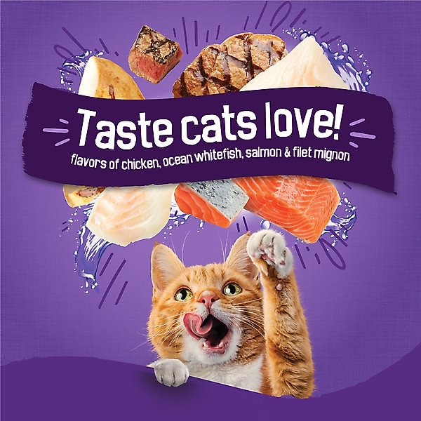 Show full view: Friskies Surfin' & Turfin' Favorites Muscle & Immune Support Crunchy Dry Cat Food, 3.15-lb bag slide 5 of 13