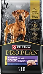 Purina Pro Plan Sport Performance All Life Stages High-Protein 30/20 Turkey, Duck & Quail Formula Dry Dog Food, 33-lb bag