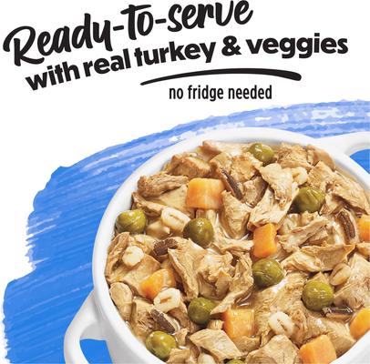 Show full view: Purina Beneful Freshly Prepared Meals Roasted Turkey Medley with Wild Rice, Peas & Barley Wet Dog Food, 10-oz, case of 8 slide 4 of 12