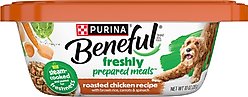 Purina Beneful Freshly Prepared Meals Roasted Chicken Recipe with Brown Rice, Carrots & Spinach Wet Dog Food, 10-oz, case of 8
