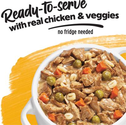 Show full view: Purina Beneful Freshly Prepared Meals Chicken Stew with Rice, Carrots, Peas & Barley Wet Dog Food, 10-oz, case of 8 slide 4 of 12