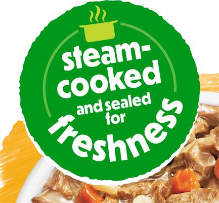 Show full view: Purina Beneful Freshly Prepared Meals Chicken Stew with Rice, Carrots, Peas & Barley Wet Dog Food, 10-oz, case of 8 slide 5 of 12