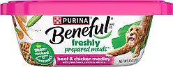 Purina Beneful Freshly Prepared Meals Beef & Chicken Medley with Green Beans, Carrots & Wild Rice Wet Dog Food, 10-oz, case of 8