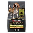 Purina Pro Plan Adult Weight Management Shredded Blend Chicken & Rice Formula Dry Dog Food, 18-lb bag