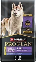 Purina Pro Plan Sport Small Bites All Life Stages High-Protein Lamb & Rice Formula Dry Dog Food, 6-lb bag