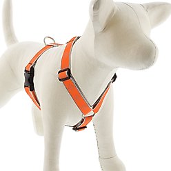 LupinePet Reflective Diamonds Adjustable Dog Harness, Orange, Medium: 20 to 32-in chest