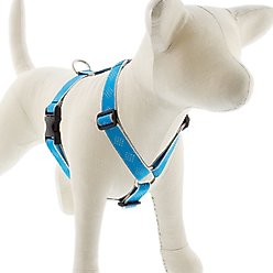 LupinePet Reflective Diamonds Adjustable Dog Harness, Blue, Large: 24 to 38-in chest