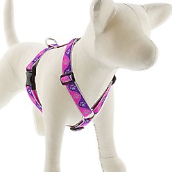 LupinePet Reflective Paws Adjustable Dog Harness, Pink, Medium: 20 to 32-in chest