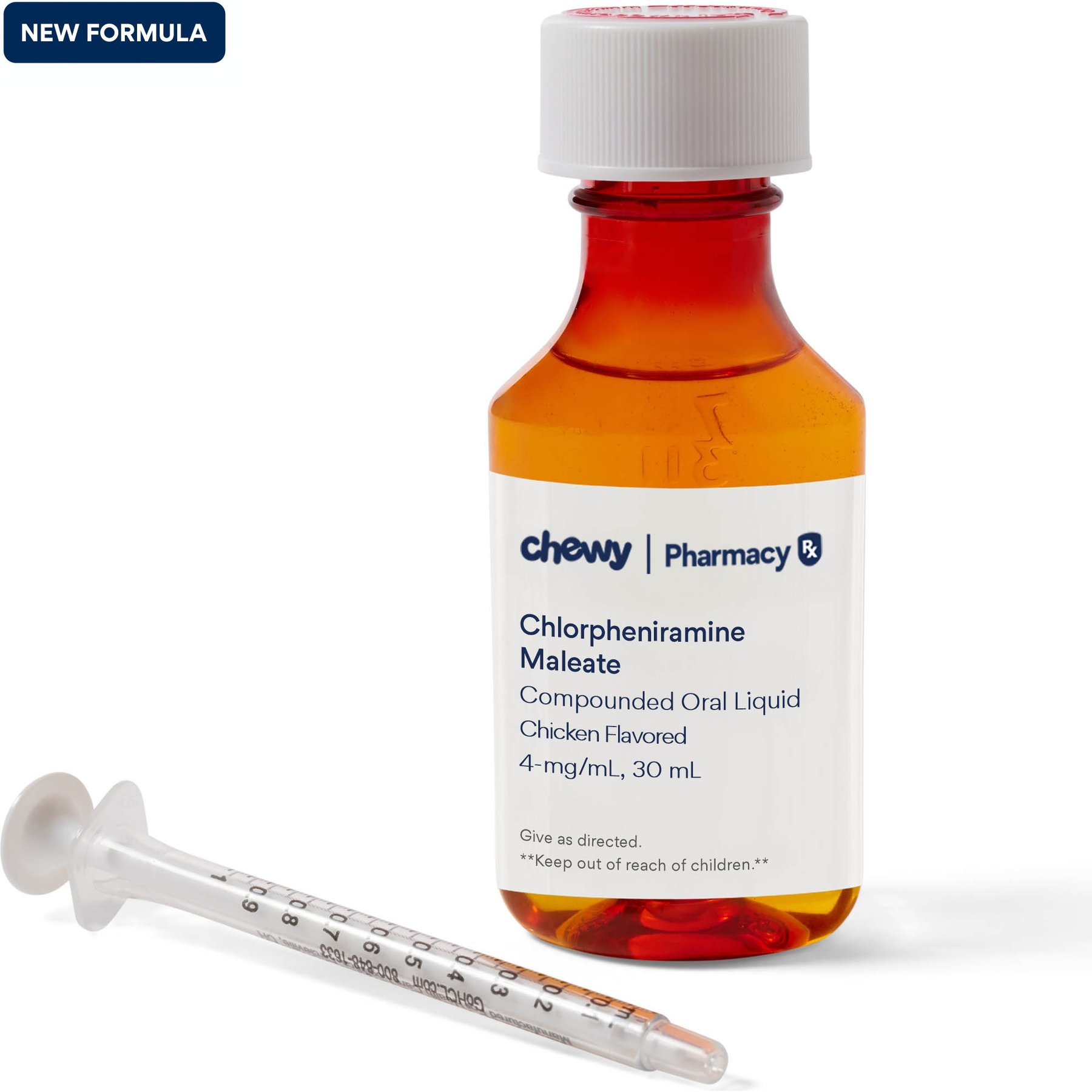 Chlorpheniramine Maleate Compounded Chicken Oral Oil Suspension, 4 mg/mL, 30 mL for Veterinary use