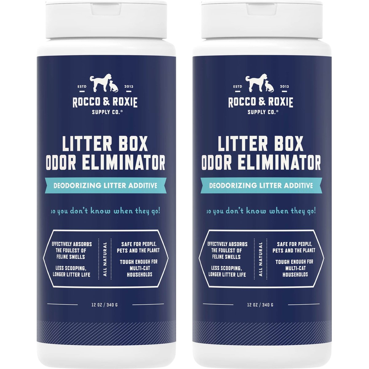 Rocco & Roxie Supply Co. Litter Box Cat Odor Eliminator, 24-fl oz bundle