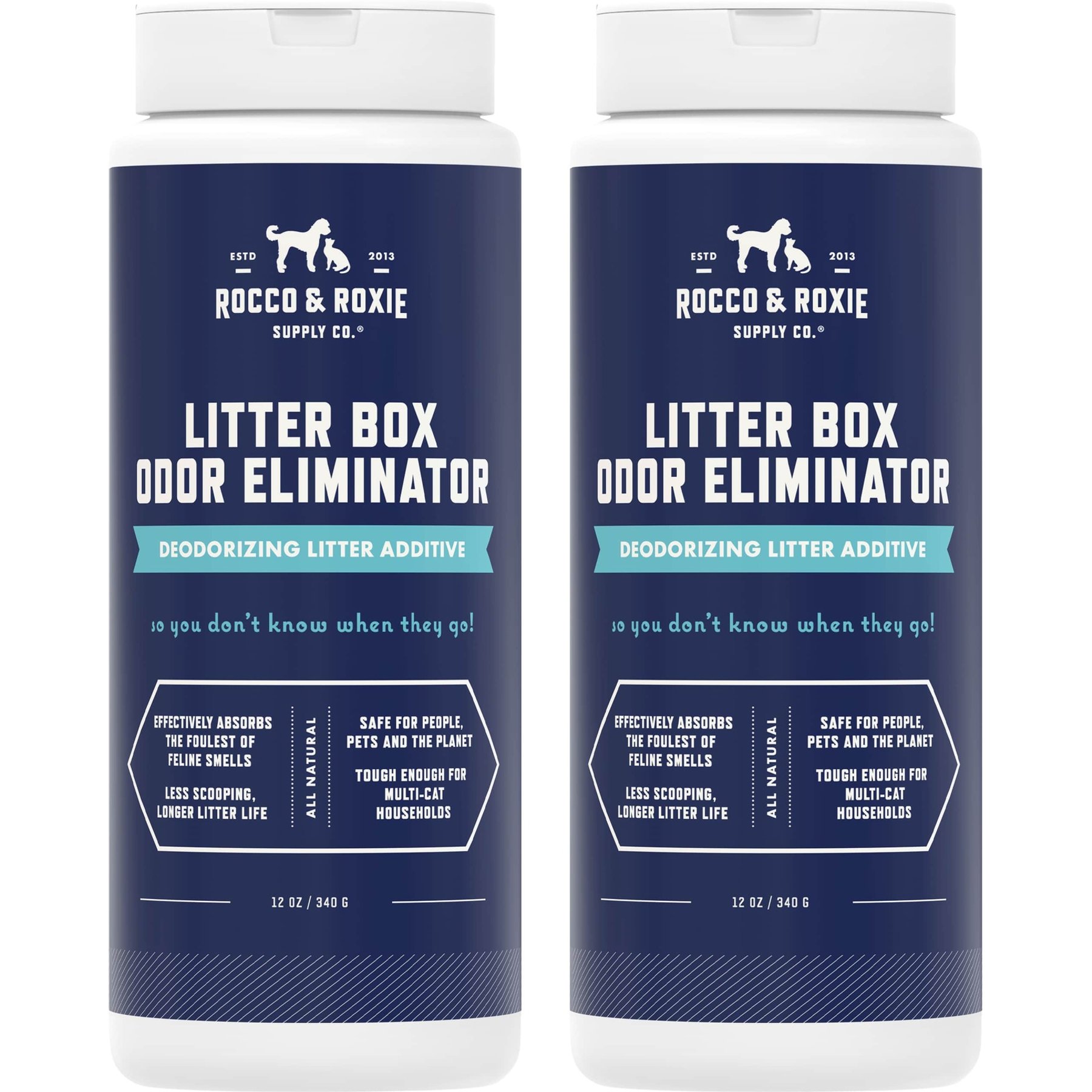 Rocco & Roxie Supply Co. Litter Box Cat Odor Eliminator, 24-fl oz bundle
