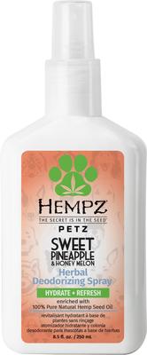 Show full view: Hempz Petz Sweet Pineapple Honey Melon Deodorizing Cologne Dog Spray, 8.5-fl oz bottle + Sweet Pineapple Honey Melon Protective Paw Balm, 2-oz jar slide 2 of 9